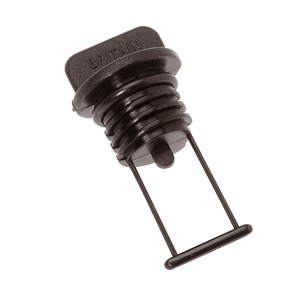 Barton Marine Drain Plug - Black 15mm (19/32") - 42357