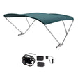 SureShade Battery Powered Bimini - Clear Anodized Frame & Green Fabric - 2021133098