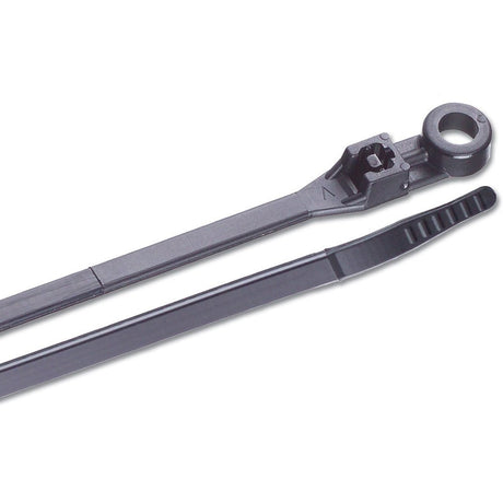 Ancor 14" UV Black Mounting Cable Zip Ties - 100 Pack - 199258 - Anchor Express