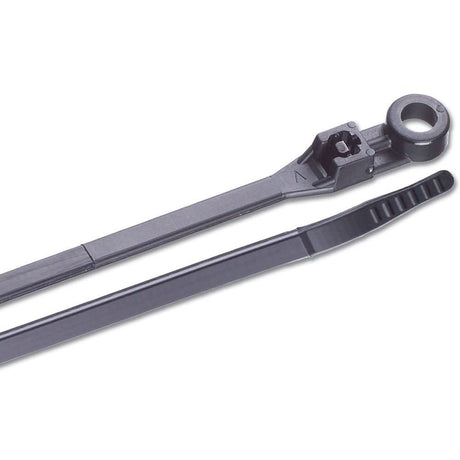 Ancor 6" UV Black Mounting Cable Zip Ties - 25 Pack - 199252 - Anchor Express