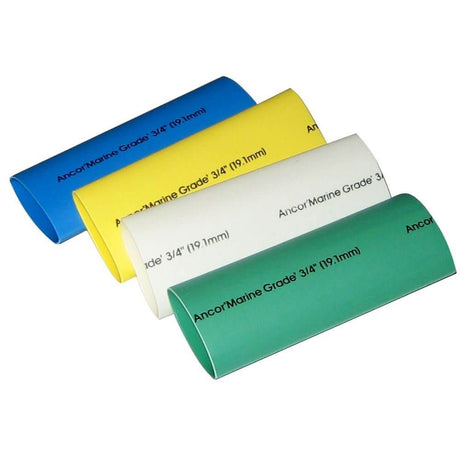Ancor Adhesive Lined Heat Shrink Tubing - 4 - Pack, 3", <18 AWG, Assorted Colors - 306503 - Anchor Express