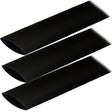 Ancor Adhesive Lined Heat Shrink Tubing (ALT) - 1" x 12" - 3 - Pack - Black - 307124 - Anchor Express