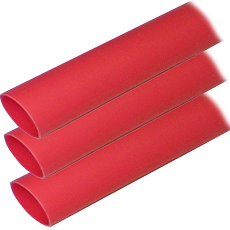 Ancor Adhesive Lined Heat Shrink Tubing (ALT) - 1" x 12" - 3 - Pack - Red - 307624 - Anchor Express