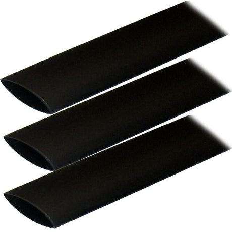 Ancor Adhesive Lined Heat Shrink Tubing (ALT) - 1" x 6" - 3 - Pack - Black - 307106 - Anchor Express