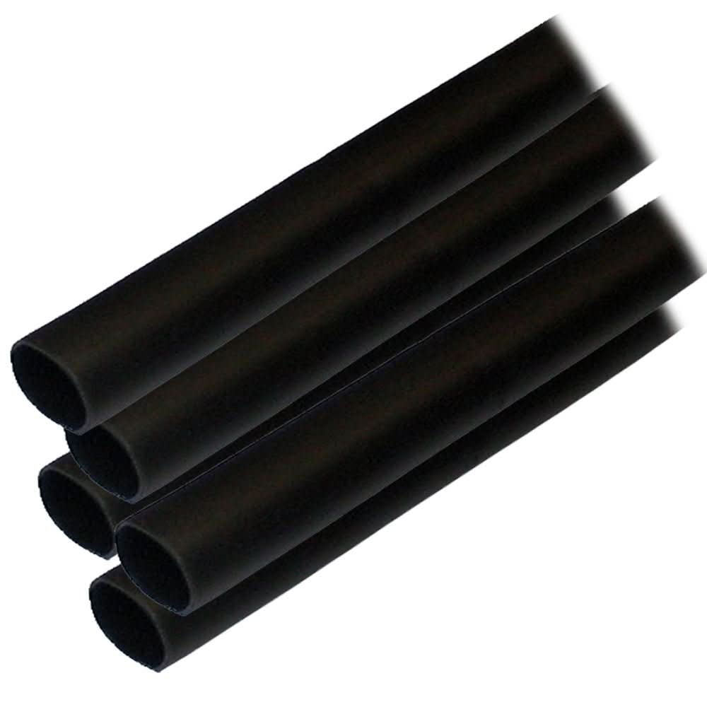 Ancor Adhesive Lined Heat Shrink Tubing (ALT) - 1/2" x 12" - 5 - Pack - Black - 305124 - Anchor Express