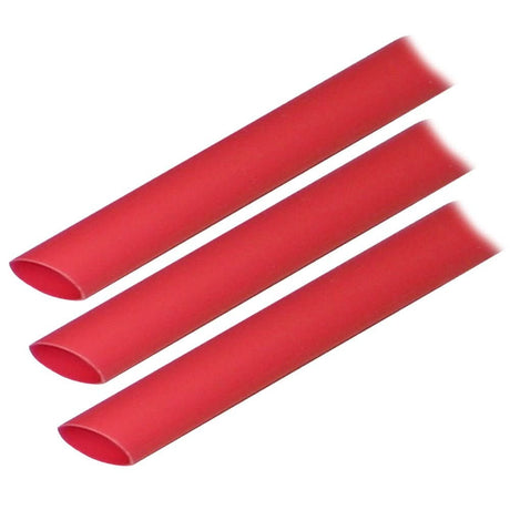 Ancor Adhesive Lined Heat Shrink Tubing (ALT) - 1/2" x 3" - 3 - Pack - Red - 305603 - Anchor Express