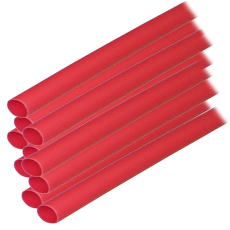 Ancor Adhesive Lined Heat Shrink Tubing (ALT) - 1/4" x 6" - 10 - Pack - Red - 303606 - Anchor Express
