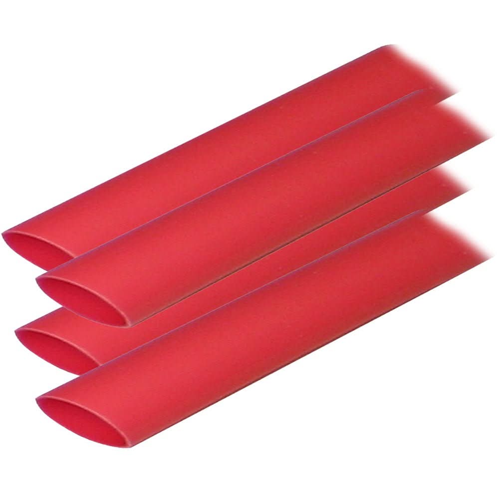 Ancor Adhesive Lined Heat Shrink Tubing (ALT) - 3/4" x 12" - 4 - Pack - Red - 306624 - Anchor Express