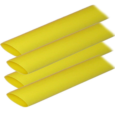 Ancor Adhesive Lined Heat Shrink Tubing (ALT) - 3/4" x 12" - 4 - Pack - Yellow - 306924 - Anchor Express