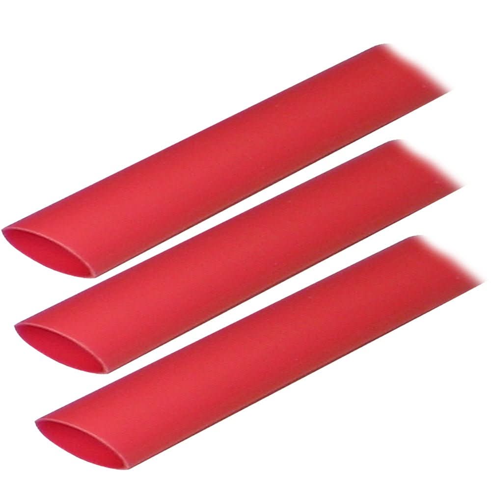 Ancor Adhesive Lined Heat Shrink Tubing (ALT) - 3/4" x 3" - 3 - Pack - Red - 306603 - Anchor Express