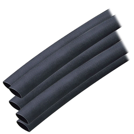 Ancor Adhesive Lined Heat Shrink Tubing (ALT) - 3/8" x 12" - 5 - Pack - Black - 304124 - Anchor Express