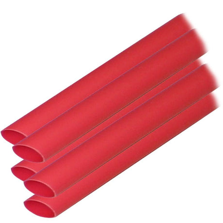 Ancor Adhesive Lined Heat Shrink Tubing (ALT) - 3/8" x 6" - 5 - Pack - Red - 304606 - Anchor Express