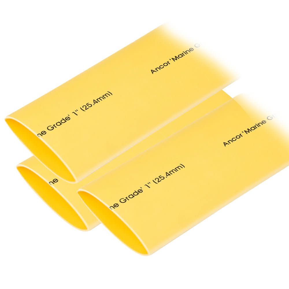 Ancor Heat Shrink Tubing 1" x 12" - Yellow - 3 Pieces - 307924 - Anchor Express