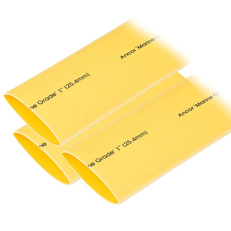 Ancor Heat Shrink Tubing 1" x 12" - Yellow - 3 Pieces - 307924 - Anchor Express