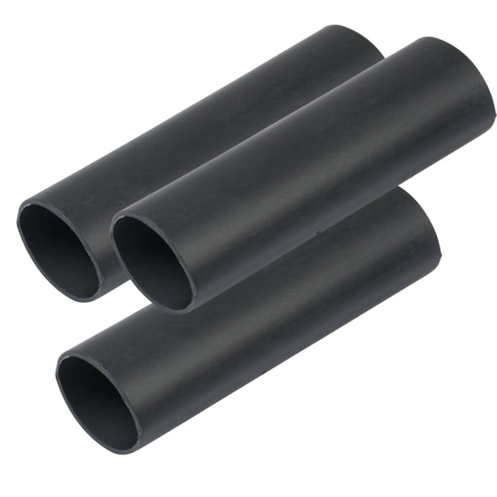 Ancor Heavy Wall Heat Shrink Tubing - 3/4" x 6" - 3 - Pack - Black - 326106 - Anchor Express