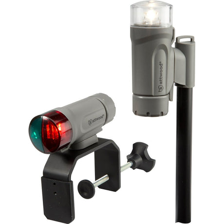 Attwood Clamp - On Portable LED Light Kit - Marine Gray - 14190 - 7 - Anchor Express