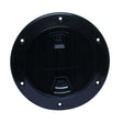 Beckson 4" Smooth Center Screw - Out Deck Plate - Black - DP40 - B - Anchor Express