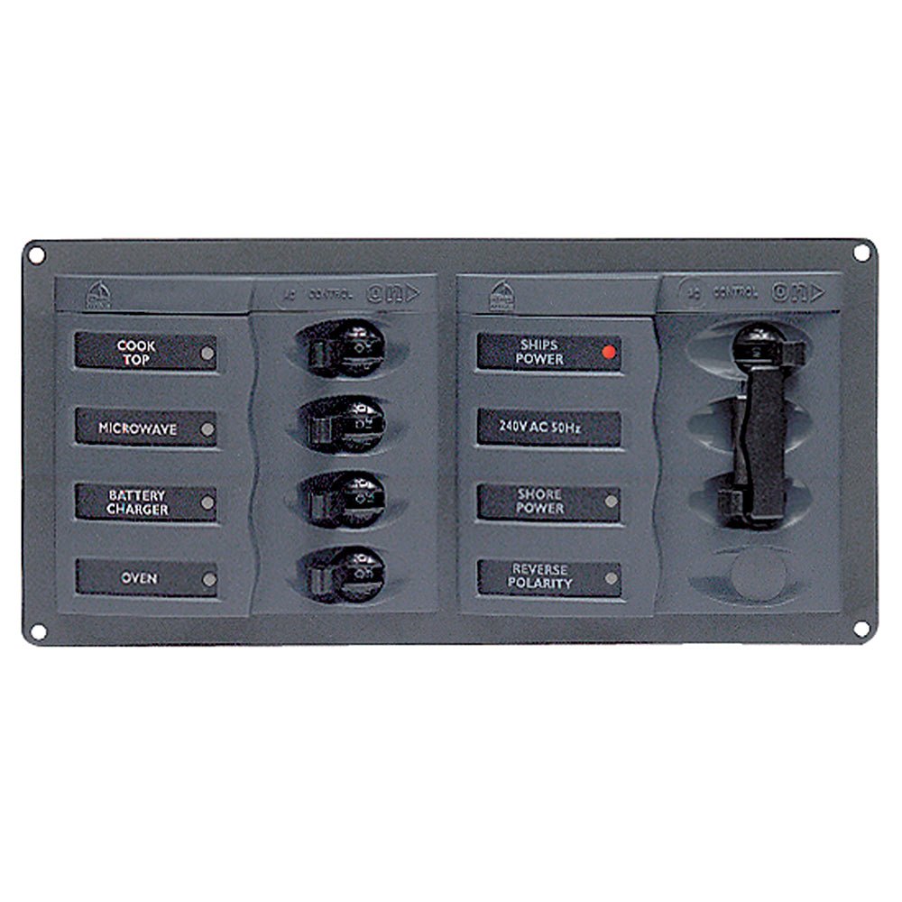 BEP AC Circuit Breaker Panel w/o Meters, 4 Way Panel 2 Mains - 110V - 900 - AC1 - 110V - Anchor Express