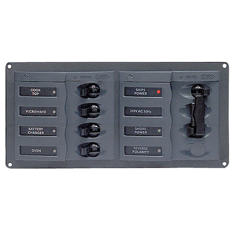 BEP AC Circuit Breaker Panel w/o Meters, 4 Way Panel 2 Mains - 110V - 900 - AC1 - 110V - Anchor Express
