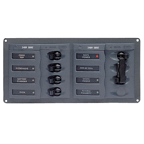 BEP AC Circuit Breaker Panel w/o Meters, 4 Way Panel 2 Mains - 240V - 900 - AC1 - Anchor Express