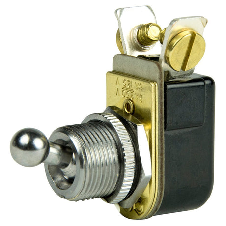 BEP SPST Chrome Plated Toggle Switch - 3/8" Ball Handle - OFF/ON - 1002022 - Anchor Express