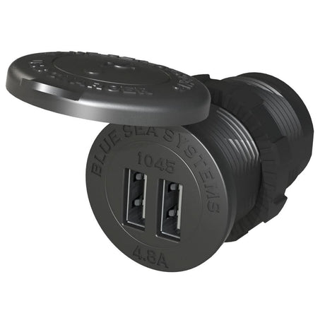 Blue Sea 1045 12/24V Dual USB Charger - 1 - 1/8" Socket Mount - 1045 - Anchor Express