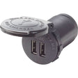Blue Sea 1046 48V Dual USB Charger Socket Mount - 1046 - Anchor Express