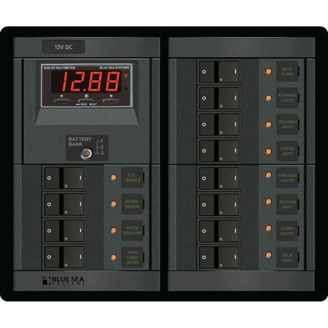 Blue Sea 1217 12V DC 12 Position w/Digital Meter - 1217 - Anchor Express