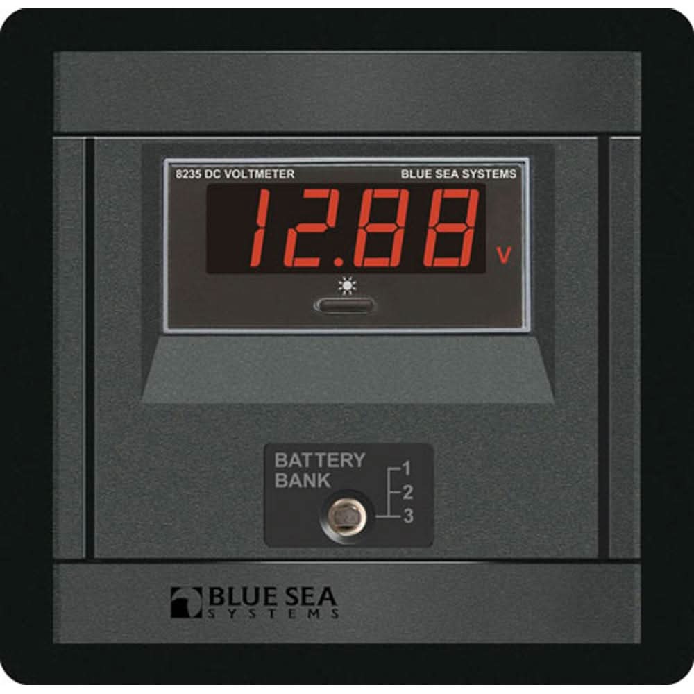 Blue Sea 1474 DC Digital Voltmeter Panel - 1474 - Anchor Express