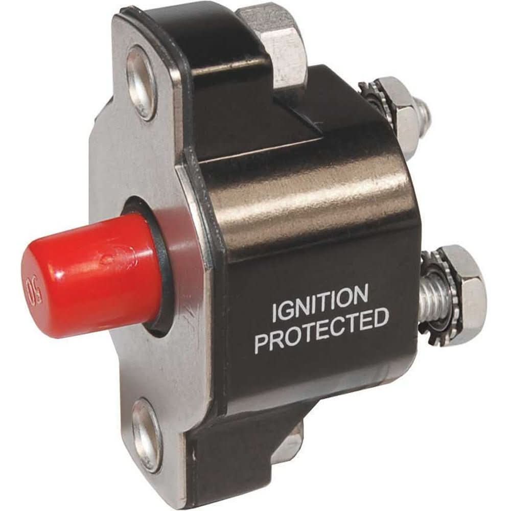 Blue Sea 2141 Medium Duty Push Button Reset - Only - 40A - 2141 - Anchor Express