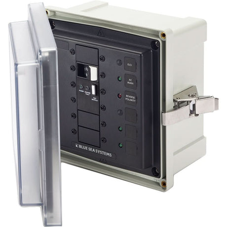 Blue Sea 3118 SMS Surface Mount System Panel Enclosure - 120V AC / 50A ELCI Main - 2 Blank Circuit Positions - 3118 - Anchor Express