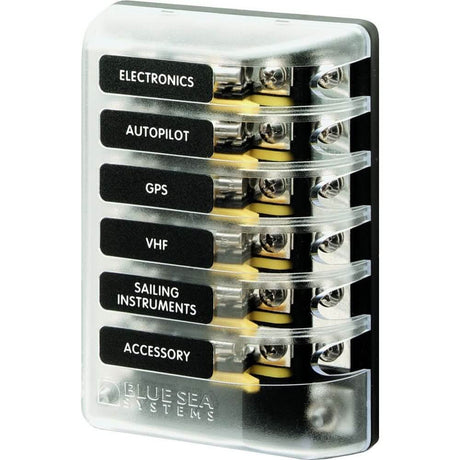 Blue Sea 5015 ST Glass Fuse Block w/Negative Bus - 5015 - Anchor Express