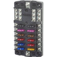 Blue Sea 5031 ST Blade Fuse Block w/o Cover - 12 Circuit w/Negative Bus - 5031 - Anchor Express