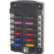 Blue Sea 5034 ST Blade Fuse Block w/out Cover - 12 Circuit w/out Negative Bus - 5034 - Anchor Express