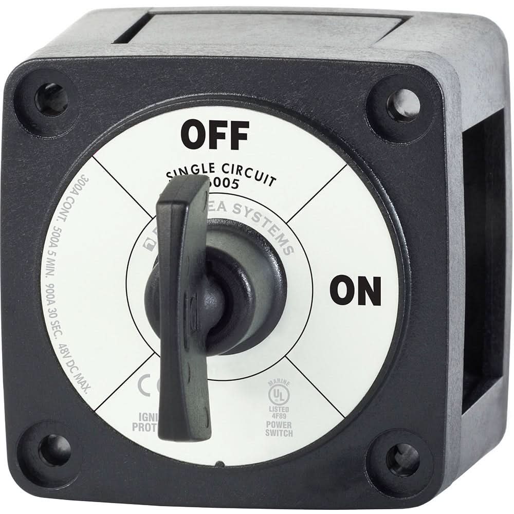 Blue Sea 6005200 Battery Switch Single Circuit ON - OFF - Black - 6005200 - Anchor Express