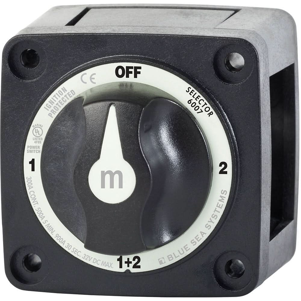 Blue Sea 6007200 Battery Switch Mini - 4 Position - Black - 6007200 - Anchor Express