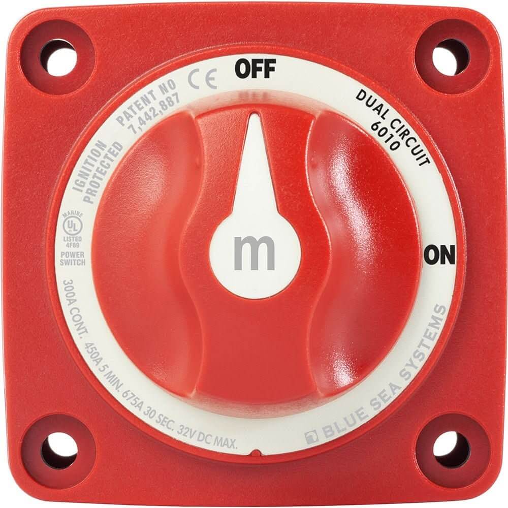 Blue Sea 6010 m - Series (Mini) Battery Switch Dual Circuit - 6010 - Anchor Express
