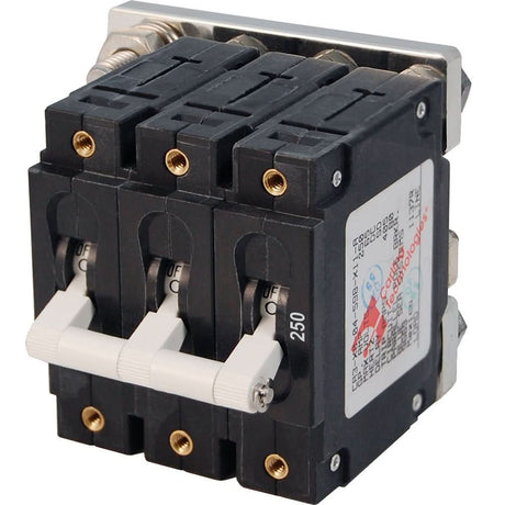 Blue Sea 7270 250A C - Series Triple Pole Toggle DC Circuit Breaker - 7270 - Anchor Express