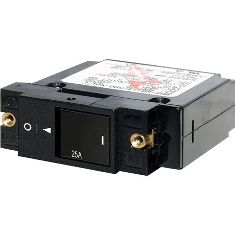 Blue Sea 7430 Single Pole Small Case 2" Slot Reset Rocker Circuit Breaker - 25 Amp - 7430 - Anchor Express