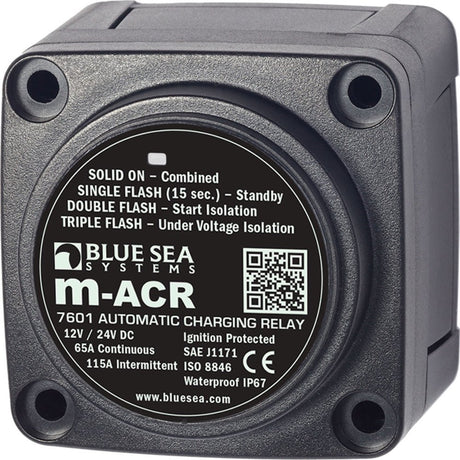 Blue Sea 7601 DC Mini ACR Automatic Charging Relay - 65 Amp - 7601 - Anchor Express
