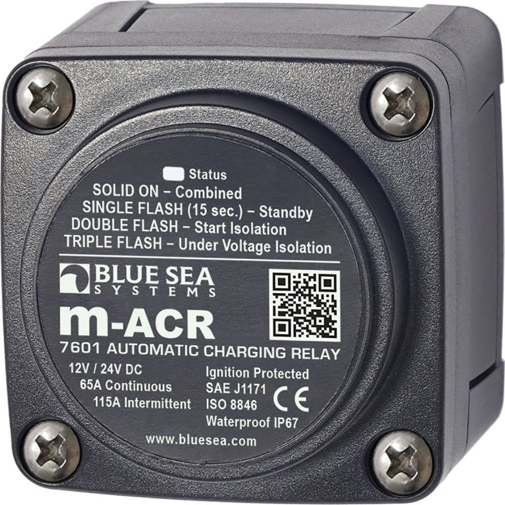 Blue Sea 7601 DC Mini ACR Automatic Charging Relay - 65 Amp - 7601 - Anchor Express