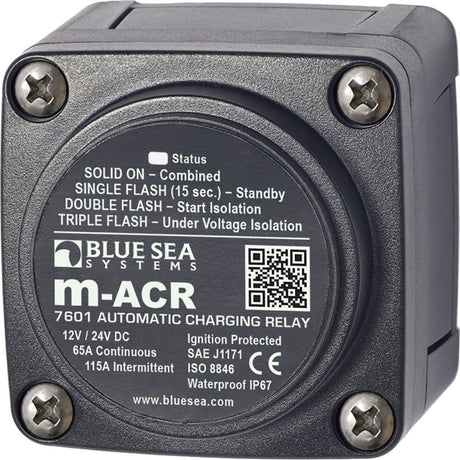 Blue Sea 7601 DC Mini ACR Automatic Charging Relay - 65 Amp - 7601 - Anchor Express