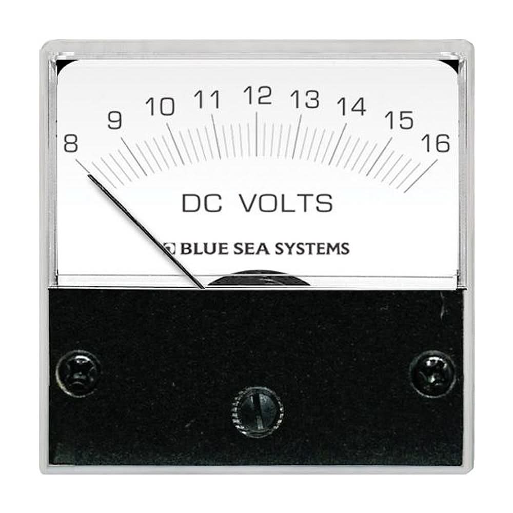 Blue Sea 8028 DC Analog Micro Voltmeter - 2" Face, 8 - 16 Volts DC - 8028 - Anchor Express
