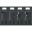 Blue Sea 8086 AC 3 Sources +12 Positions / DC Main +19 Position Toggle Circuit Breaker Panel (White Switches) - 8086 - Anchor Express