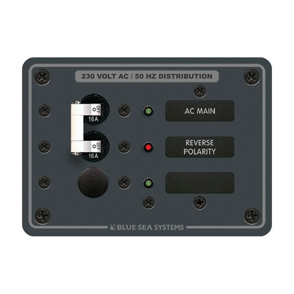 Blue Sea 8129 AC Main + Branch A - Series Toggle Circuit Breaker Panel (230V) - Main + 1 Position - 8129 - Anchor Express