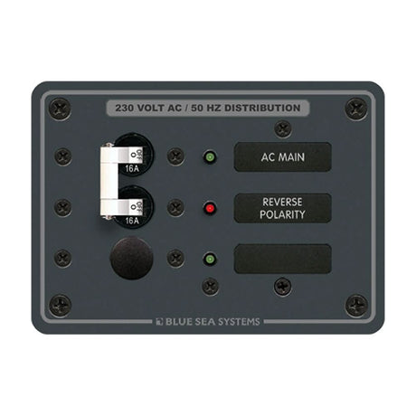Blue Sea 8129 AC Main + Branch A - Series Toggle Circuit Breaker Panel (230V) - Main + 1 Position - 8129 - Anchor Express