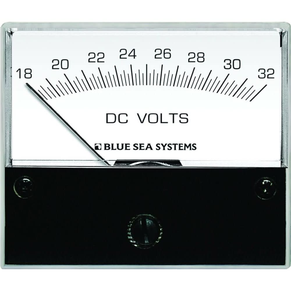 Blue Sea 8240 DC Analog Voltmeter - 2 - 3/4" Face, 18 - 32 Volts DC - 8240 - Anchor Express