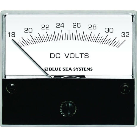 Blue Sea 8240 DC Analog Voltmeter - 2 - 3/4" Face, 18 - 32 Volts DC - 8240 - Anchor Express