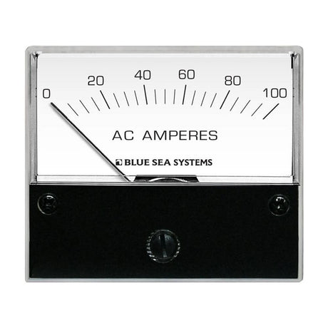 Blue Sea 8258 AC Analog Ammeter - 2 - 3/4" Face, 0 - 100 Amperes AC - 8258 - Anchor Express
