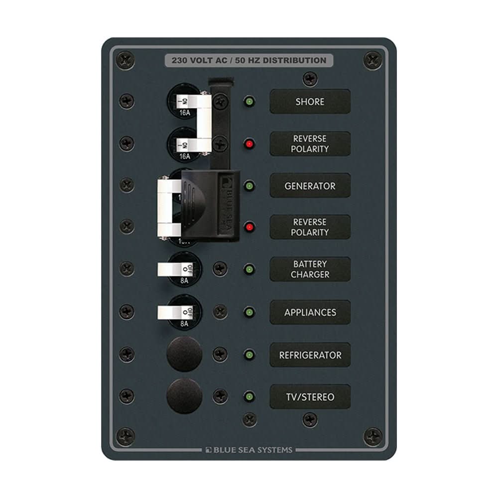Blue Sea 8567 AC Toggle Source Selector (230V) - 2 Sources + 4 Positions - 8567 - Anchor Express